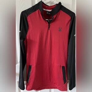 COPY - NWT Spyder Active 1/4 zip shirt. Sz Medium. Red/Black